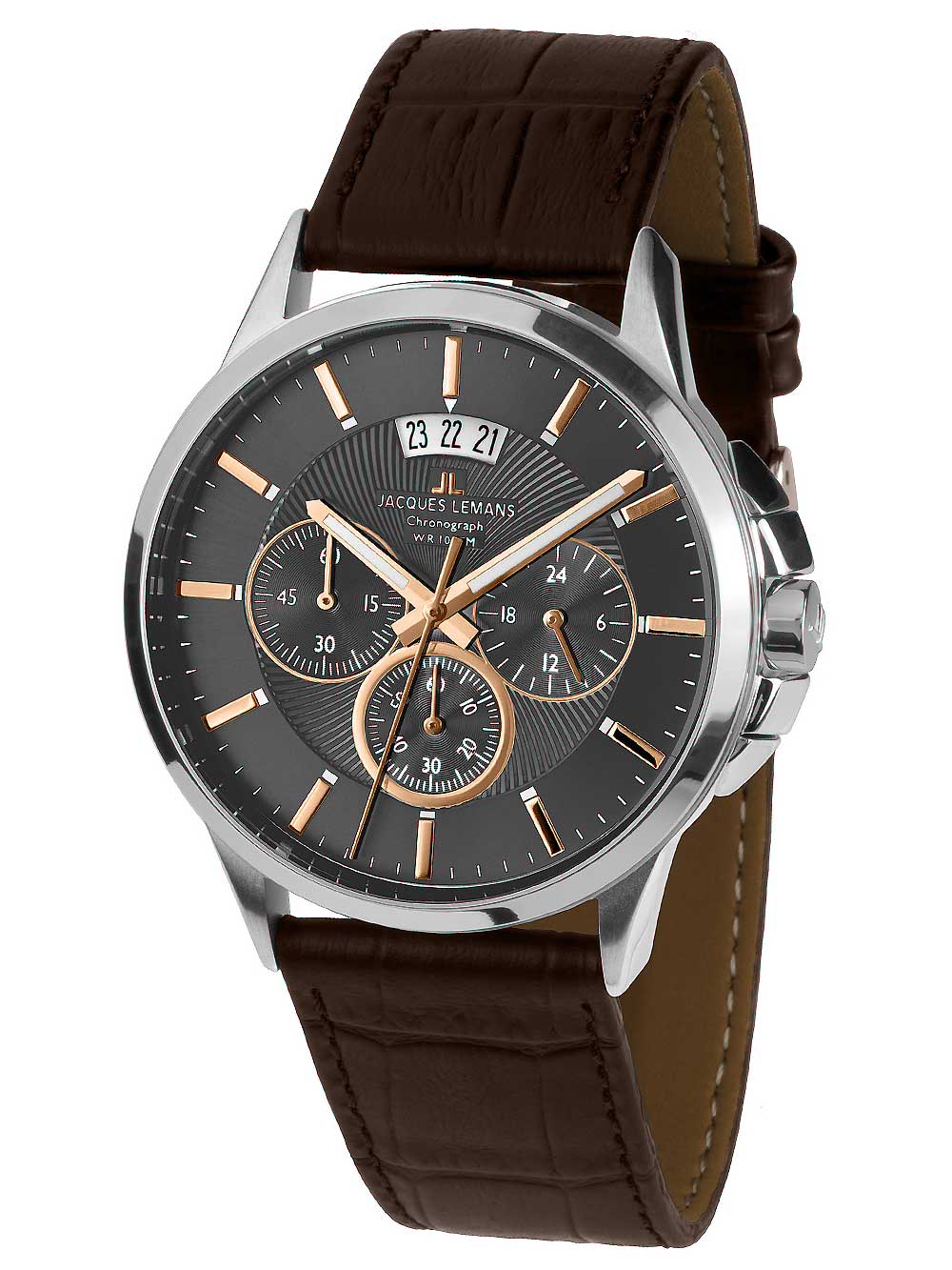 Jacques Lemans 1-1542H Sydney Chronograph Mens 42mm 10ATM