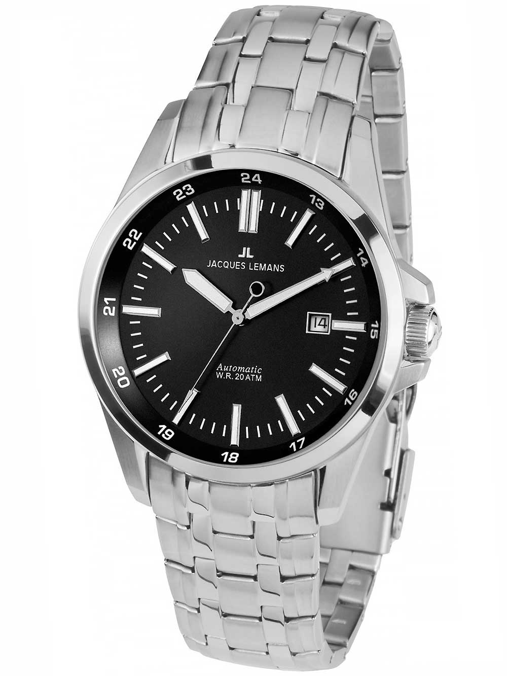 Jacques Lemans 1-1869C Liverpool Automatic Mens 44mm 20ATM