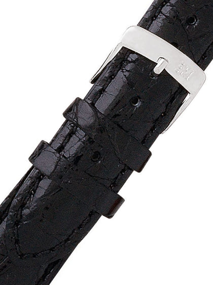 Morellato A01U0518339019CR19 black alligator watch band 19mm