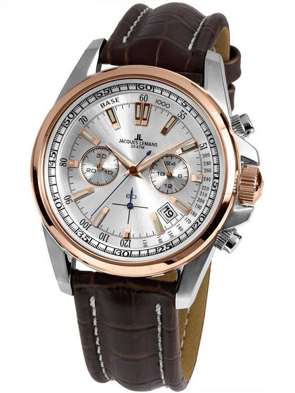 Jacques Lemans Liverpool 1-1117-1NN Chronograph Mens 44mm 10ATM
