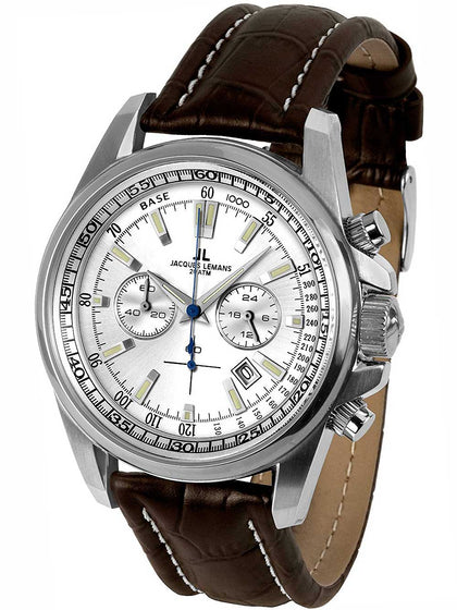 Jacques Lemans Liverpool 1-1117BN Chronograph Mens 44mm 20ATM