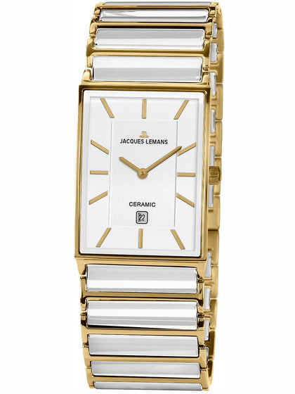 Jacques Lemans York 1-1593F ceramic Men 32mm 5ATM