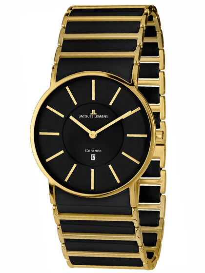 Jacques Lemans York 1-1648D ceramic Men 39mm 5ATM