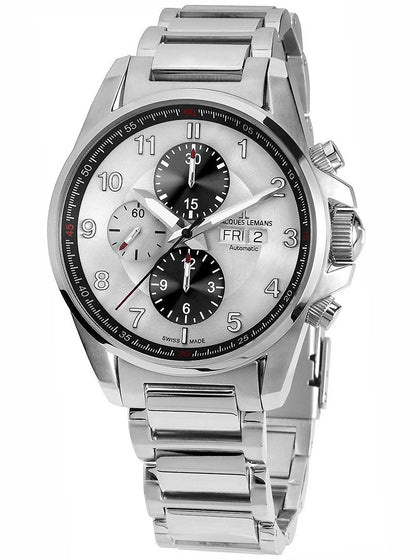 Jacques Lemans Liverpool 1-1750E Chronograph Mens 44mm 10ATM