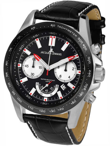Jacques Lemans 1-1756A Liverpool Chronograph Mens 48mm 10ATM