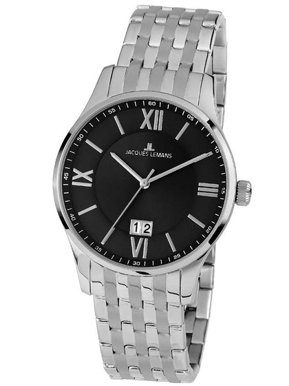 Jacques Lemans 1-1845H London Chronograph Mens 40mm 10ATM
