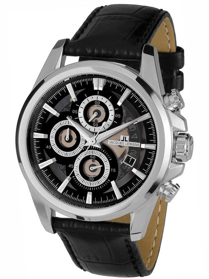Jacques Lemans 1-1847A Liverpool Chronograph Mens 44mm 10ATM