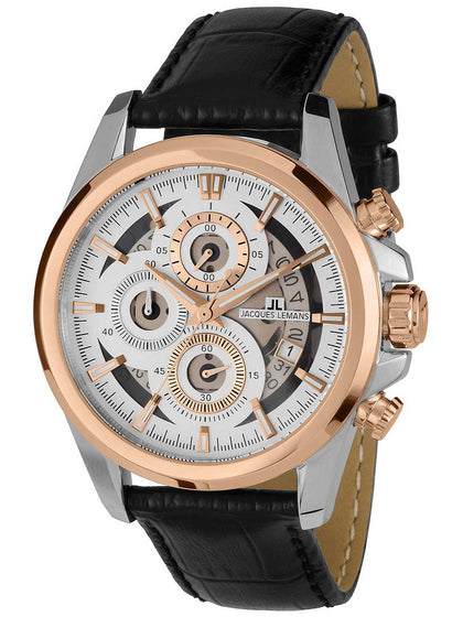 Jacques Lemans Liverpool 1-1847C Chronograph Mens 44mm 10ATM