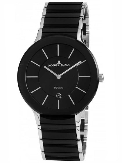 Jacques Lemans 1-1855A Dublin ceramic Men 40mm 5ATM