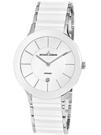 Jacques Lemans Dublin 1-1855B ceramic Men 38mm 5ATM
