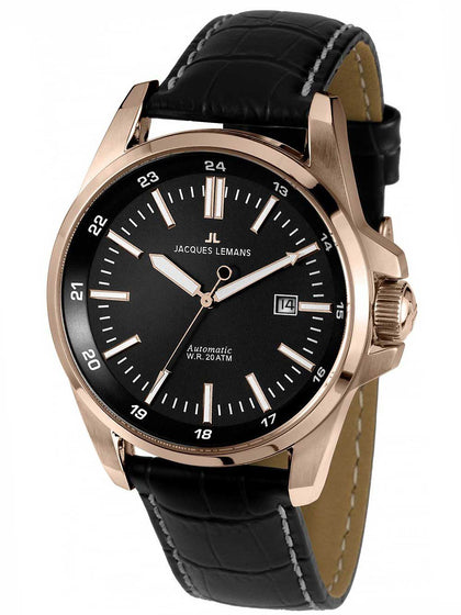 Jacques Lemans 1-1869B Liverpool Automatic Mens 44mm 20ATM