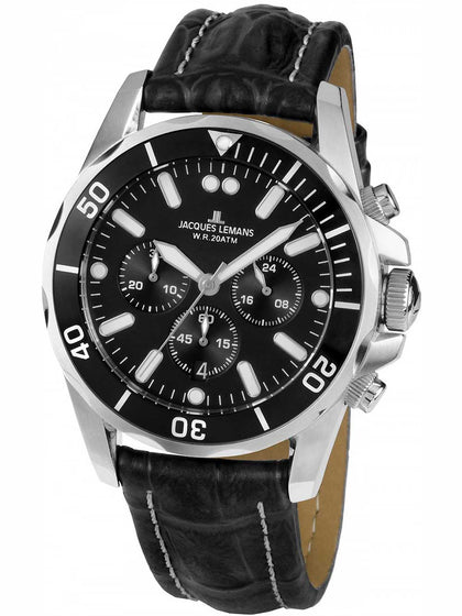 Jacques Lemans Liverpool 1-1907ZA Chronograph Mens 43mm 20ATM