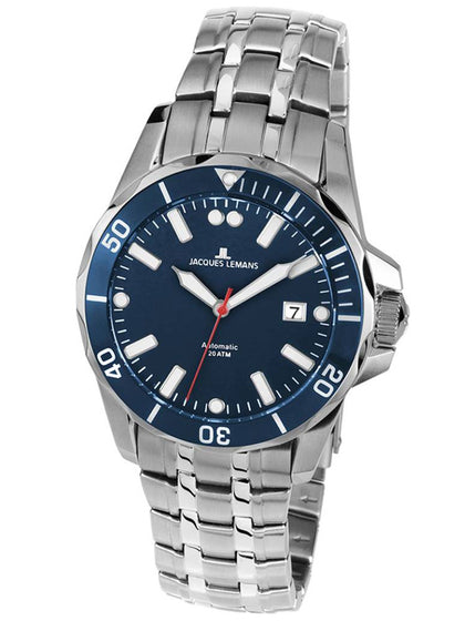 Jacques Lemans Liverpool 1-1910B Diver Men 42mm 20ATM