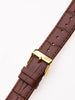 Perigaum leather strap 20 x 185 mm brown golden buckle