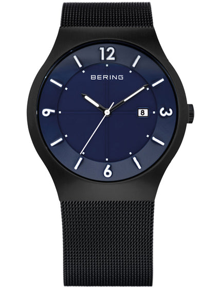 Bering Solaruhr Classic Gents 14440-227 black blue 40 mm