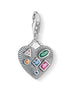 Thomas Sabo Charm 1806-318-7 heart colored stones