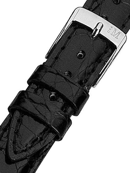 Morellato A01X2197052019CR18 black crocodile watch band 18mm