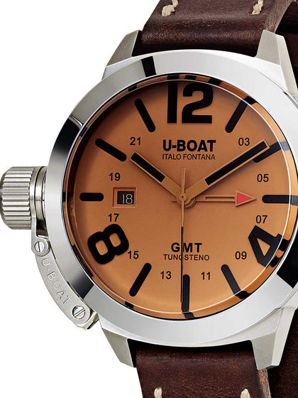 U-Boat Classico 8051 GMT Tungsteno automatic beige 45mm