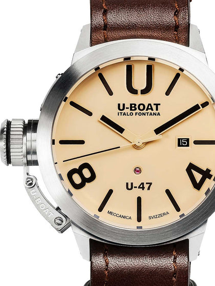 U-Boat Classico 8106 U-47 automatic beige 47mm 100M