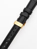 Juwelis replacement band JW-0602 16 x 185 mm black and gold folding clasp