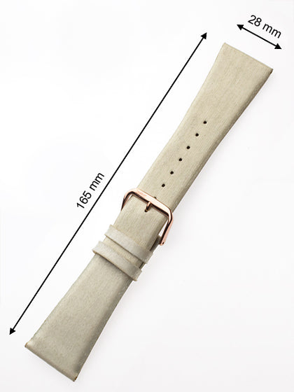 Perigaum textile leather strap 28 x 165 mm champagne rose Clasp