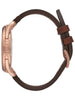 NIXON A465-1890 C45 Leather Rose Gold Brown 45mm 10ATM