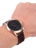 NIXON A465-1890 C45 Leather Rose Gold Brown 45mm 10ATM