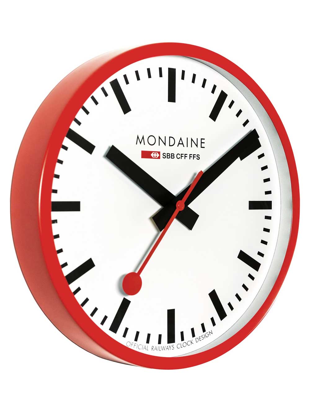 Mondaine A995.CLOCK.11SBC wall clock red 40 cm