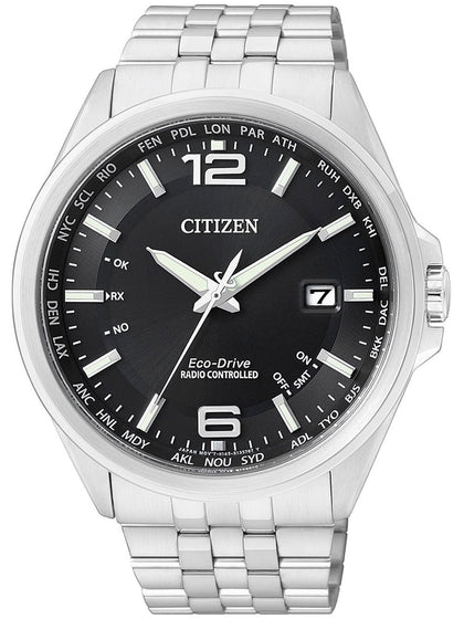 Citizen Eco-Drive Elegant CB0010-88E 4-zone radio clock 43 mm 100M