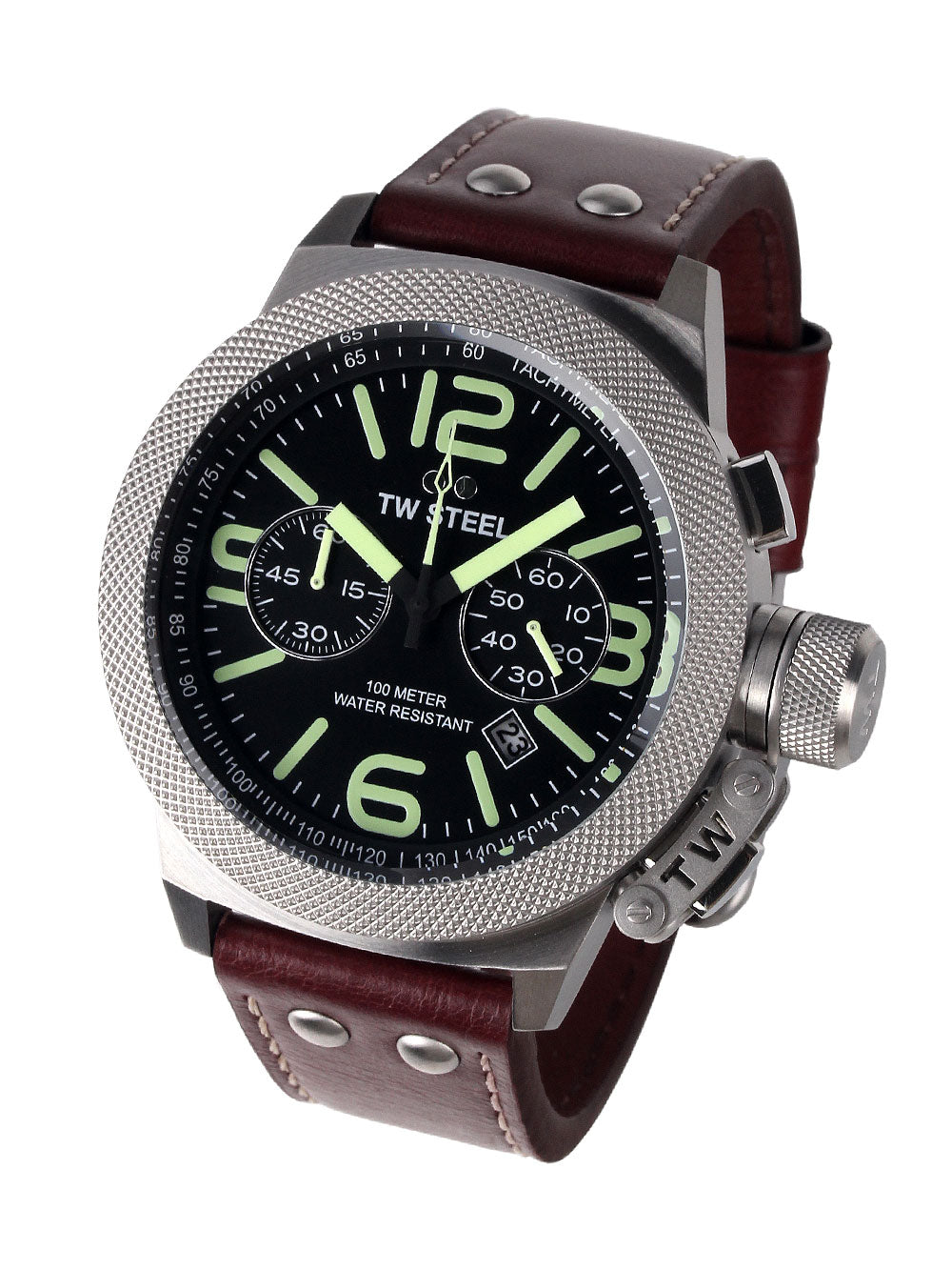 TW Steel Canteen CS24 Leather Chronograph 50mm 10ATM