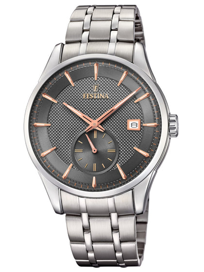 Festina F20276 / 3 classic retro men 41mm 5ATM