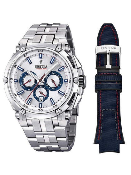 Festina F20327 / 1 Chrono Bike m. Wechselarmb. 44mm 10ATM