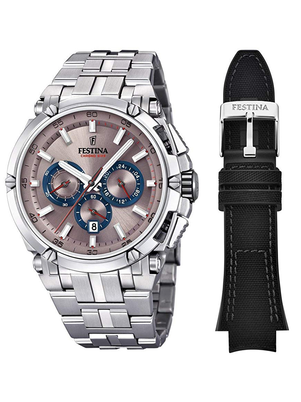 Festina F20327 5 Chrono Bike m. Wechselarmb. 44mm 10ATM ROYALITA