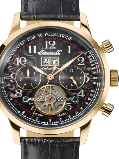 Ingersoll IN2002GBK Quebec Gents Automatic 44mm 5ATM