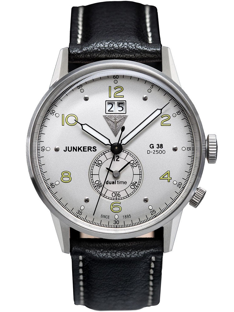 Junkers 6940-4 G38 Dual-Time Men's 10 ATM 42 mm