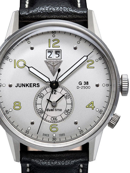 Junkers 6940-4 G38 Dual-Time Men's 10 ATM 42 mm