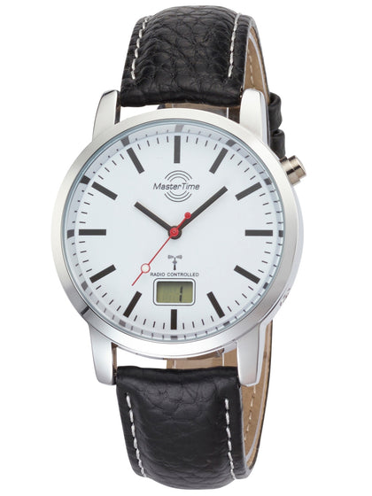 Master Time MTGA-10592-20L radio station clock Basic Men 41mm