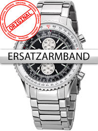 Perigaum replacement band stainless steel P-1310 Flightmaster silver