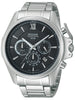 Pulsar PT3437X1 Chronograph silver black 44 mm 5 ATM