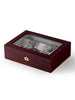 Rothschild watch box RS-1087-10C for 10 watches cherry