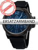 Rothschild Watchband Silicone RS-1108-IB black black buckle