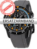 Rothschild Watchband Silicone RS-1310 gray-black buckle
