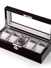 Rothschild watch box RS-2030-5C for 5 watches cherry
