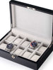 Rothschild watch box RS-2265-10BL for 10 watches black