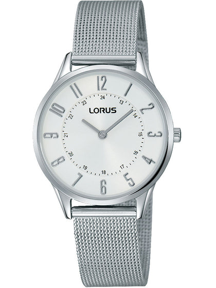 Lorus RTA69AX9 flat Watch 30mm silver 30M