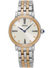 Seiko SFQ816P1 Ladies Modern Watch bicolor 25mm 50M