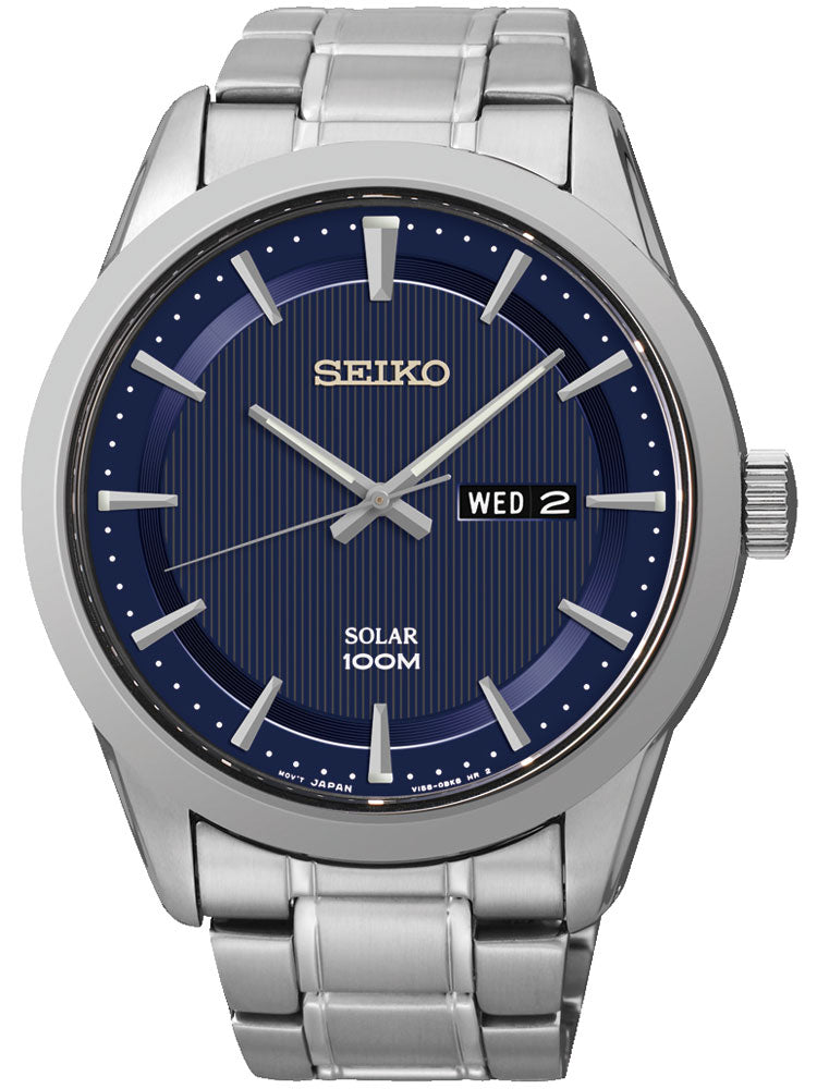 Seiko Men's Watch Solar SNE361P1 100M 43mm