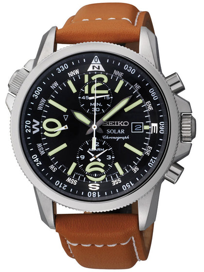 Seiko Sport SSC081P1 Prospex LAND Solar Alarm Chronograph 42mm 10ATM