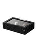 Rothschild watch box RS-2350-10BL for 10 watches black