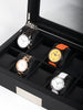 Rothschild watch box RS-2350-10BL for 10 watches black